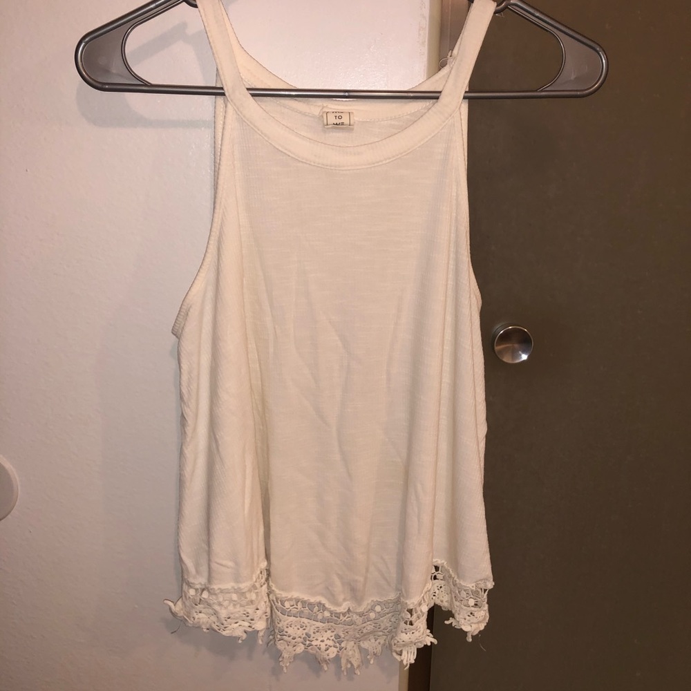 Pacsun cream tank top